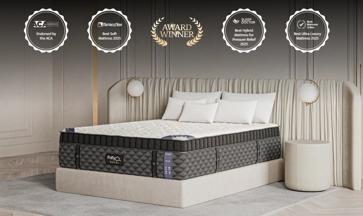 Puffy Royal King Hybrid Mattress Hybrid Mattresses by Puffy - Walls Furniture & Mattress