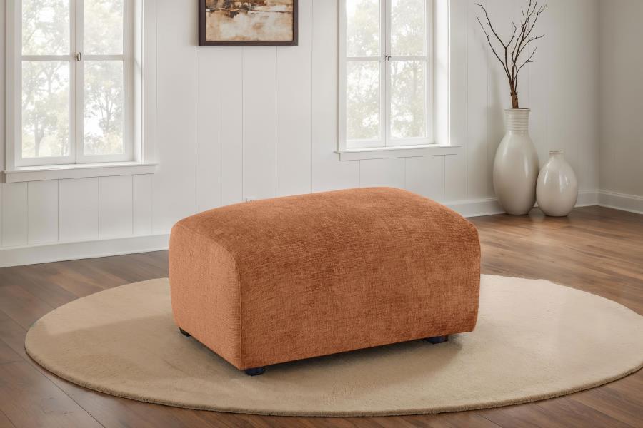 Burnett - Chenille Upholstered Ottoman Upholstered Ottomans by Coaster Fine Furniture - Walls Furniture & Mattress