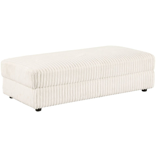 Emberson - Upholstered Rectangular Storage Ottoman - Ivory Storage Ottomans by Coaster Fine Furniture - Walls Furniture & Mattress