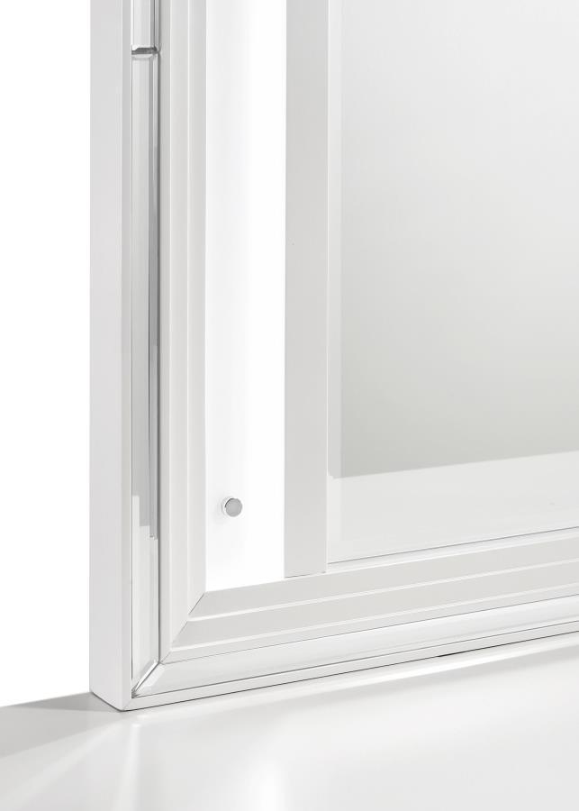 Marmore - LED Dresser Mirror - White Bedroom Mirrors by Coaster Fine Furniture - Walls Furniture & Mattress