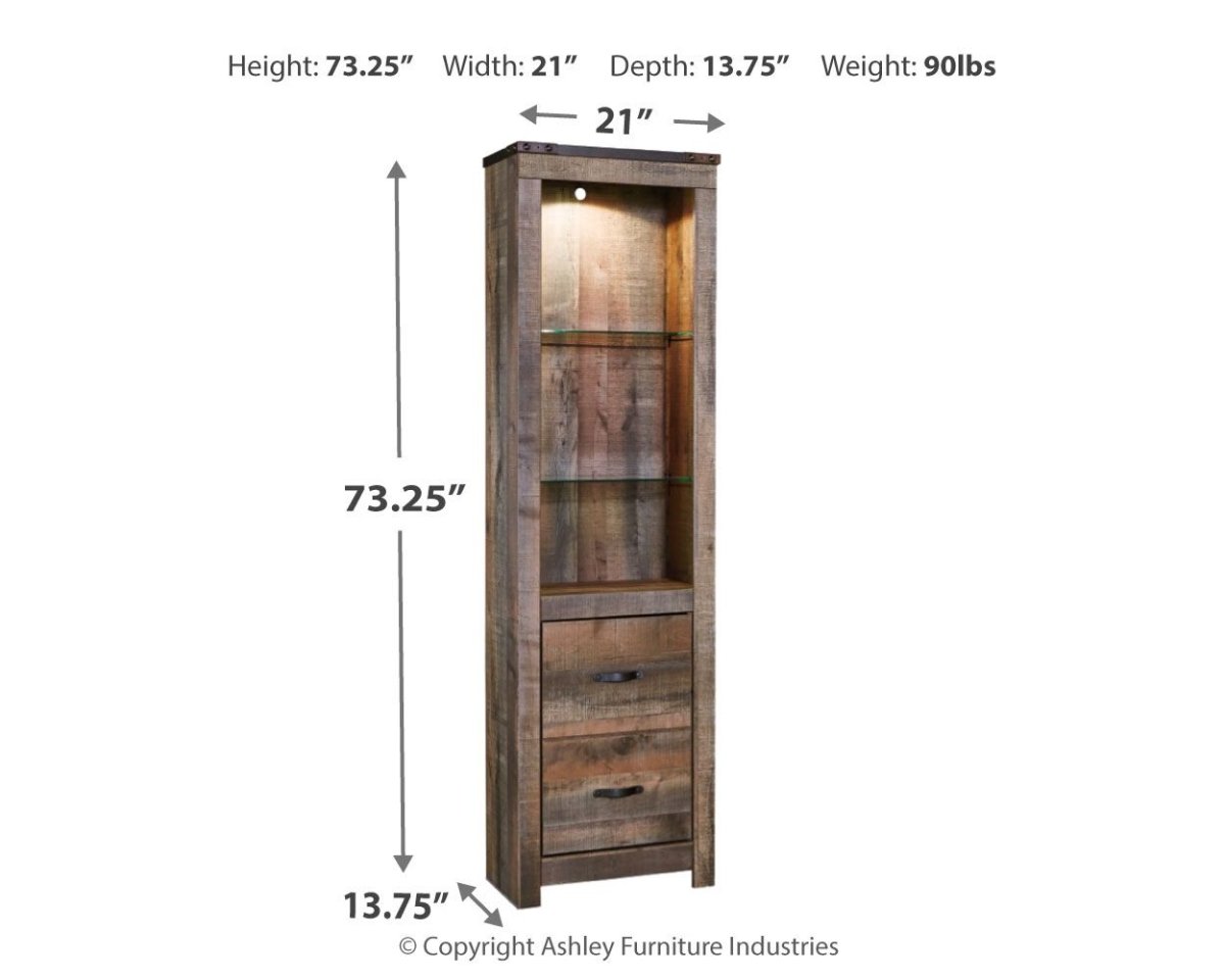 Trinell - Pier - 2 - drawers - Brown Piers by Signature Design by Ashley® - Walls Furniture & Mattress
