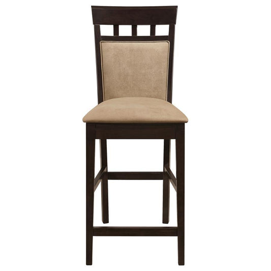 Gabriel - Closed Back Counter Chair (Set of 2) - Cappuccino Stool Sets by CoasterEveryday - Walls Furniture & Mattress