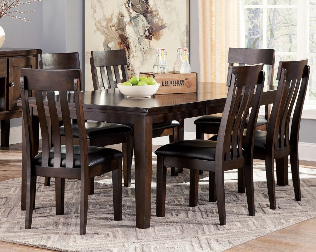 Haddigan - Dark Brown - Rectangular Dining Room Extension Table Dining Tables with Extensions by Signature Design by Ashley® - Walls Furniture & Mattress