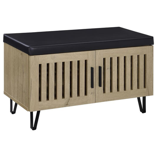 Brixton - 2 - Door Padded Entryway Shoe Storage Bench Storage Benches by Coaster Fine Furniture - Walls Furniture & Mattress