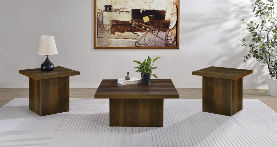 Devar - Square Coffee Table Set Table Sets by Coaster Fine Furniture - Walls Furniture & Mattress