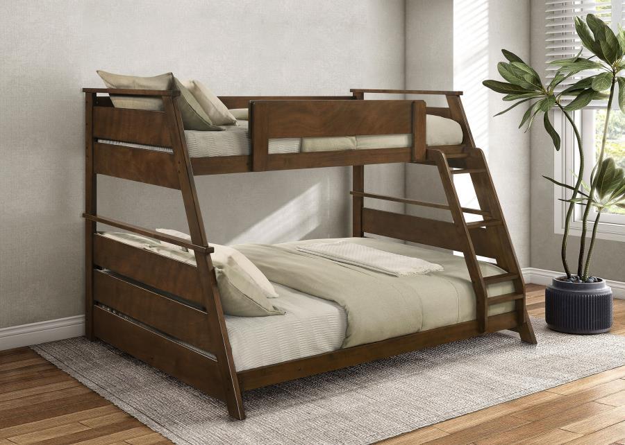 Holden - Wood Veneer Bunk Bed Bunk Beds by Coaster Fine Furniture - Walls Furniture & Mattress