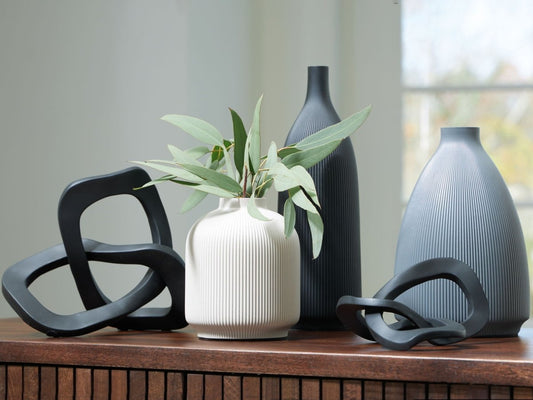 Leithick - Accessory Set (Set of 5) - Black / Tan / Gray Table Accessory Sets by Signature Design by Ashley® - Walls Furniture & Mattress