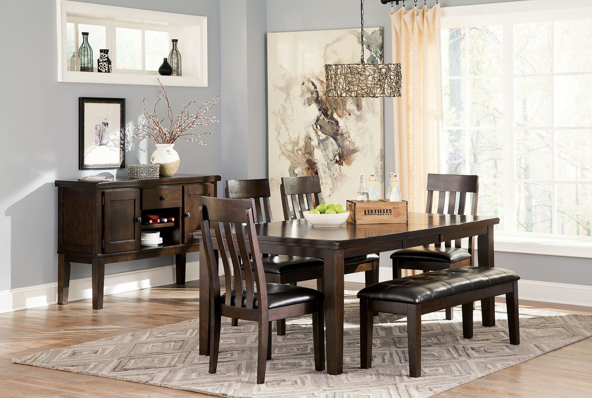 Haddigan - Dining Table With Side Chairs 5 Piece Dining Room Sets by Signature Design by Ashley® - Walls Furniture & Mattress