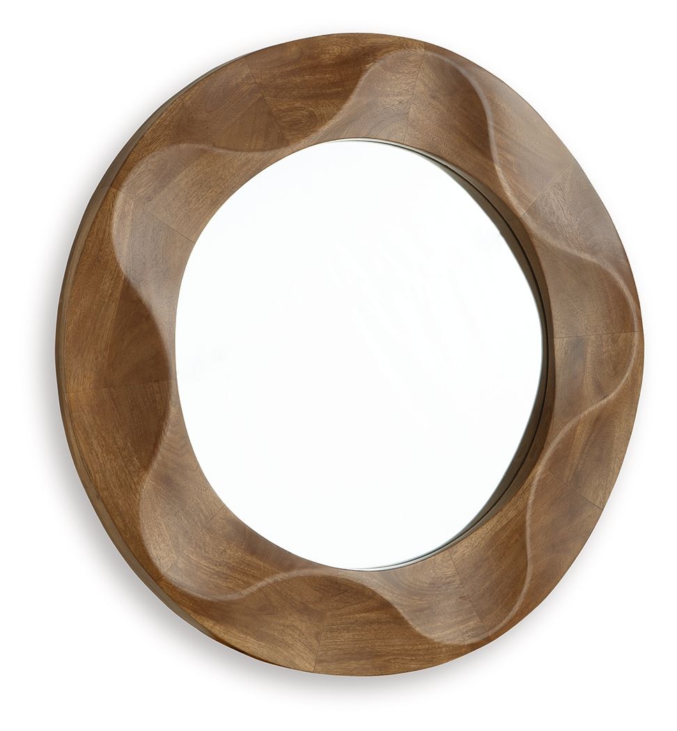 Aajon - Brown - Accent Mirror Accent Mirrors by Signature Design by Ashley® - Walls Furniture & Mattress