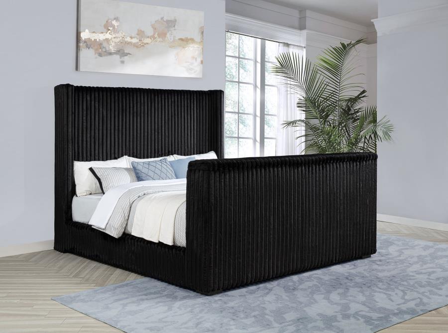 Centergrove - Upholstered Wingback TV Bed Upholstered Beds by Coaster Fine Furniture - Walls Furniture & Mattress