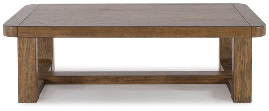 Cabalynn - Rectangular Cocktail Table - Light Brown Cocktail Tables by Signature Design by Ashley® - Walls Furniture & Mattress
