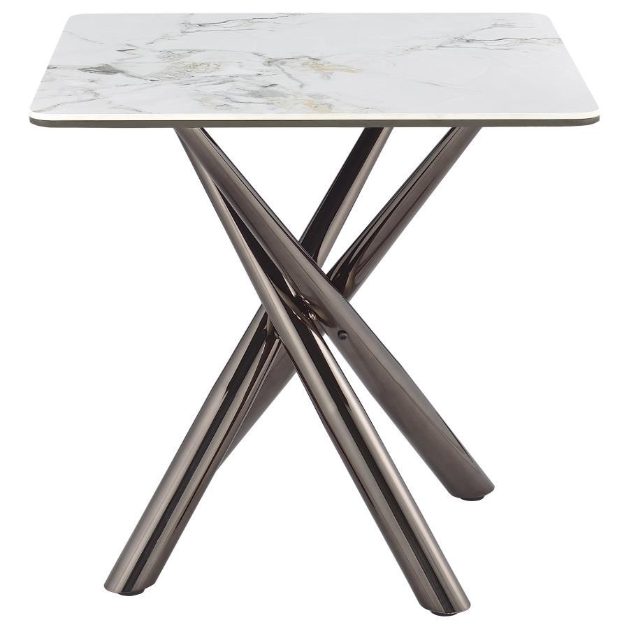 Carvell - Square Sintered Stone Table End Tables by Coaster Fine Furniture - Walls Furniture & Mattress