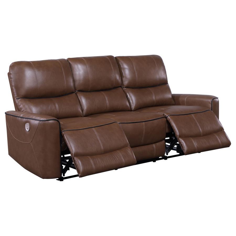 Greenfield - Upholstered Power Reclining Sofa Reclining Sofas by Coaster Fine Furniture - Walls Furniture & Mattress