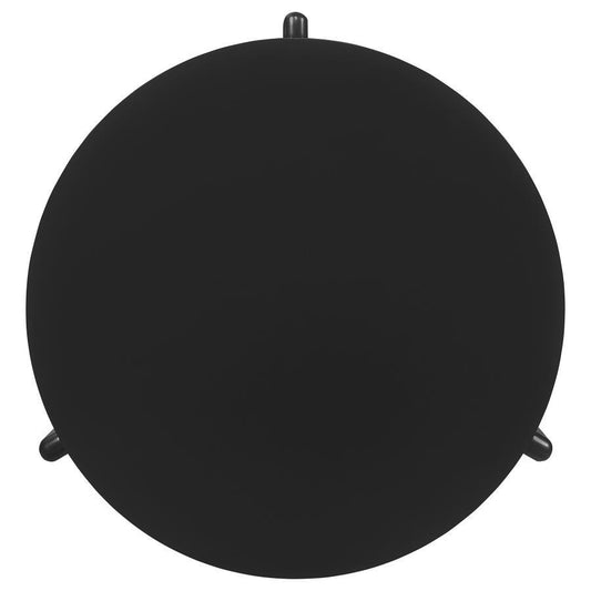 Cordova - Round Solid Wood Coffee Table - Black Coffee Tables by Coaster Fine Furniture - Walls Furniture & Mattress