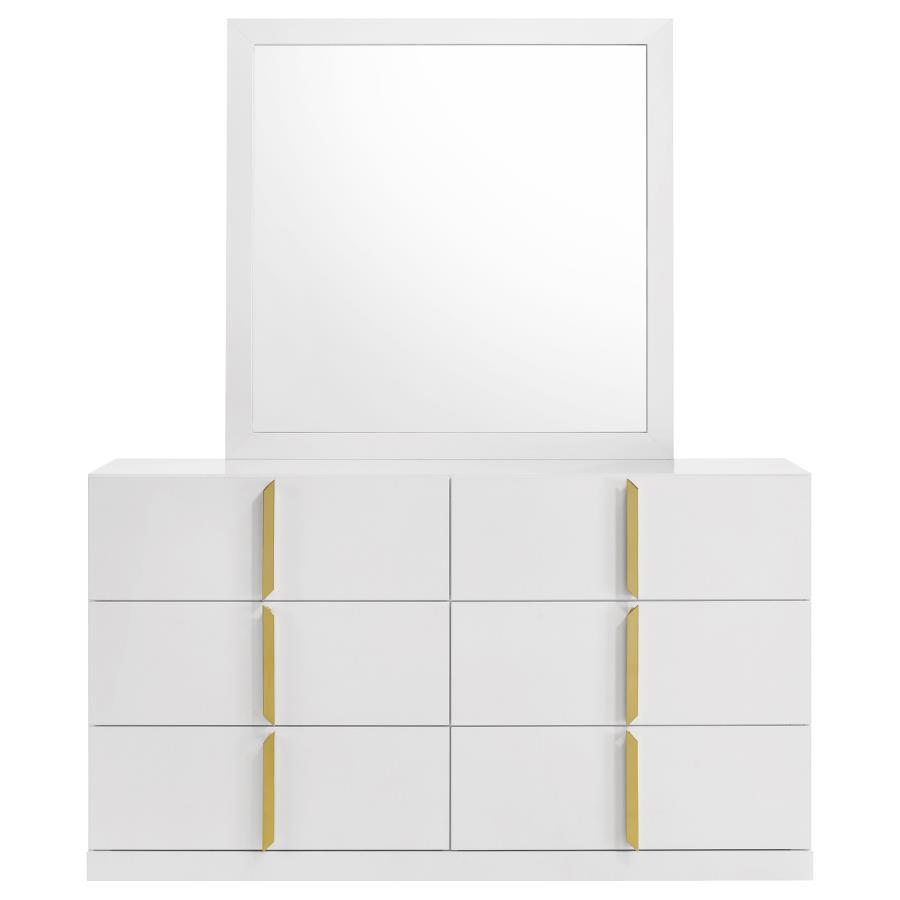 Ines - 6 - Drawer Bedroom Dresser Cabinet Dressers by Coaster Fine Furniture - Walls Furniture & Mattress