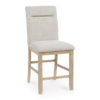 Lasinger - Upholstered Barstool (Set of 2) - Light Brown Stool Sets by Signature Design by Ashley® - Walls Furniture & Mattress