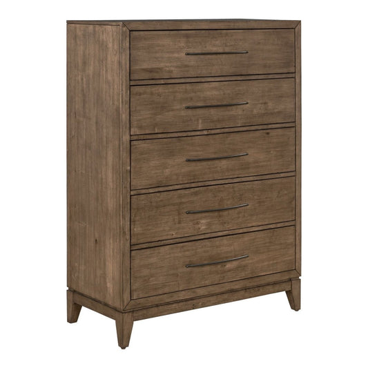 Shaker Lakes - 5 Drawer Chest - Brown Accent Chests by Liberty Furniture - Walls Furniture & Mattress