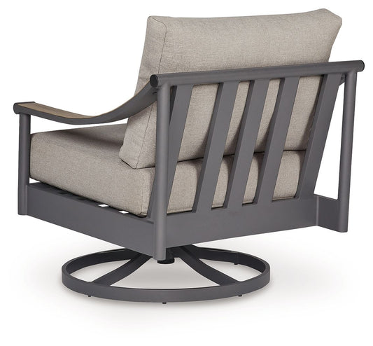 Ocean Beach - Swivel Lounge With Cushion - Gray Swivel Chairs by Signature Design by Ashley® - Walls Furniture & Mattress