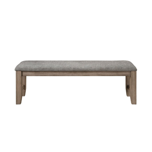 Harrisburg - Bench - Walnut Upholstered Benches by New Classic - Walls Furniture & Mattress