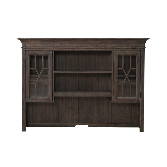 Paradise Valley - Executive Credenza Hutch - Saddle Brown Hutches by Liberty Furniture - Walls Furniture & Mattress