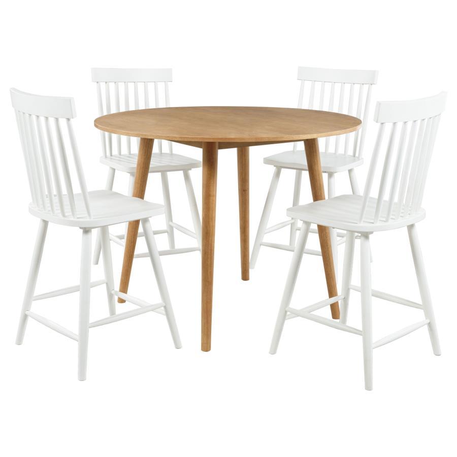 Andrews - Round Counter Dining Set 5 Piece Dining Room Sets by Coaster Fine Furniture - Walls Furniture & Mattress