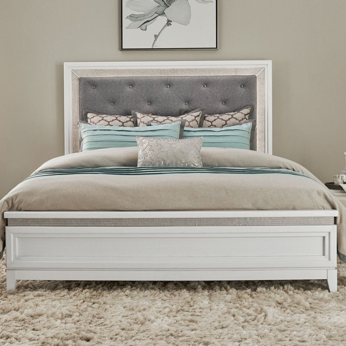 Reflections - Upholstered Bed Upholstered Beds by Liberty Furniture - Walls Furniture & Mattress
