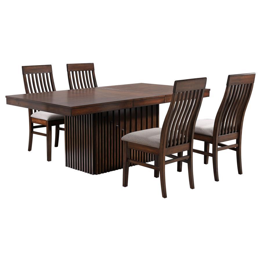 Briarwood - Extension Leaf Dining Table Set 5 Piece Dining Room Sets by Coaster Fine Furniture - Walls Furniture & Mattress