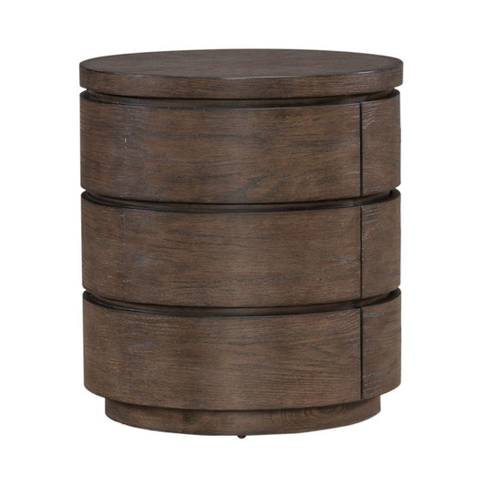 Cascade Falls - Round End Table - Satin Espresso End Tables by Liberty Furniture - Walls Furniture & Mattress