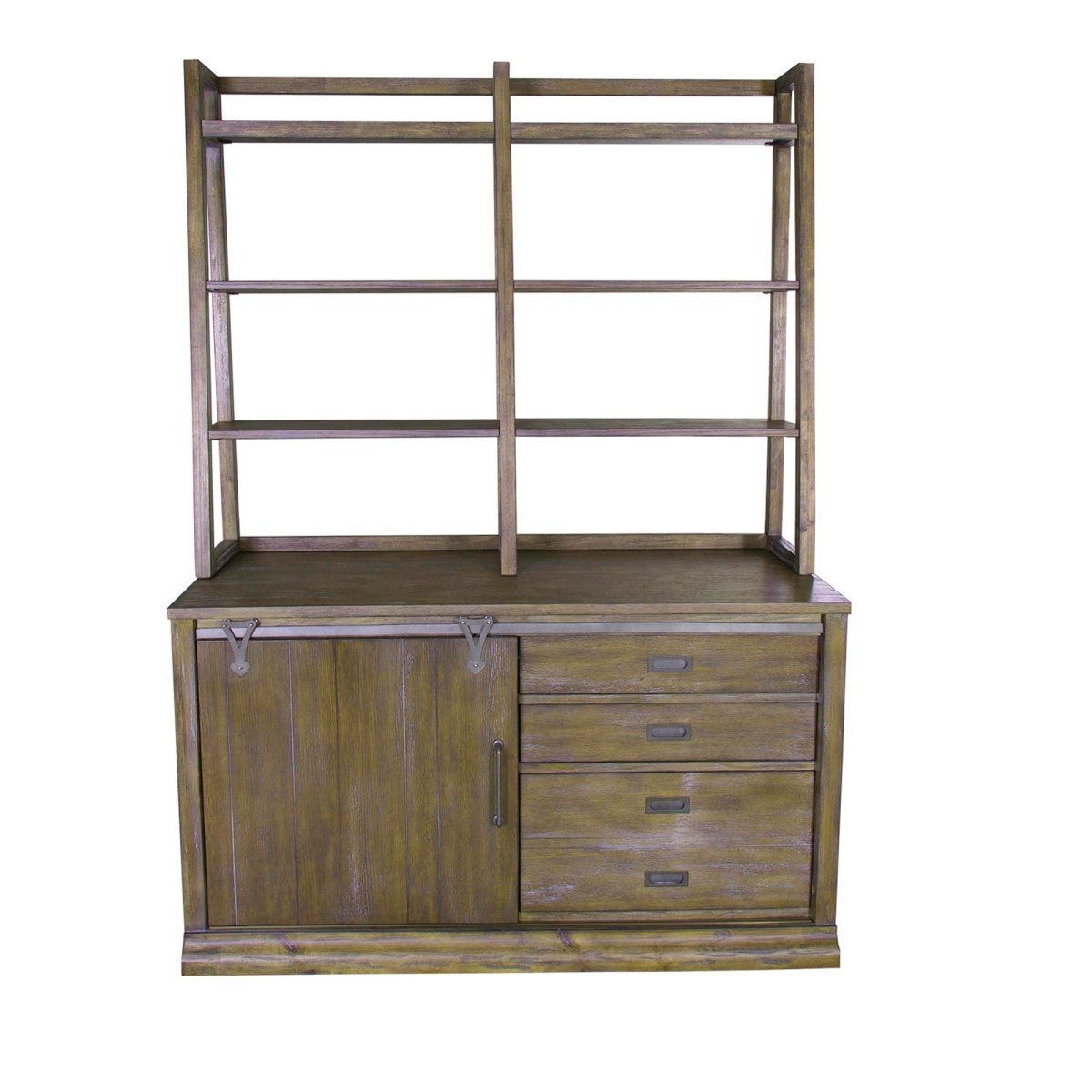 Stone Brook - Home Office Desk Set 5 Piece Home Office Sets by Liberty Furniture - Walls Furniture & Mattress