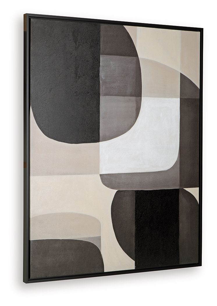 Kesleigh - Black / White - Wall Art Canvas Art by Signature Design by Ashley® - Walls Furniture & Mattress