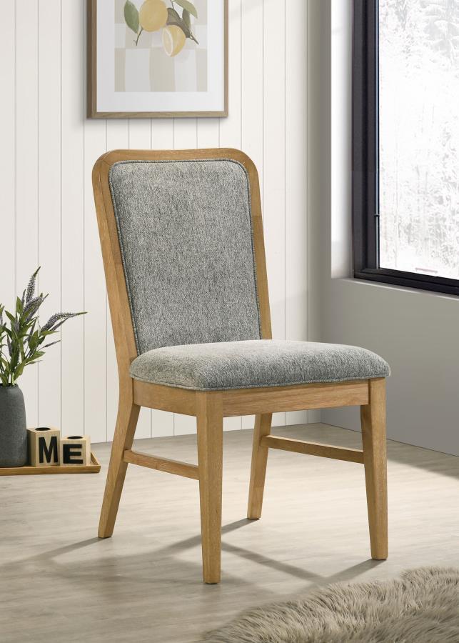 Croyden - Dining Side Chair (Set of 2) - Gray / Weathered Natural Chair Sets by Coaster Fine Furniture - Walls Furniture & Mattress