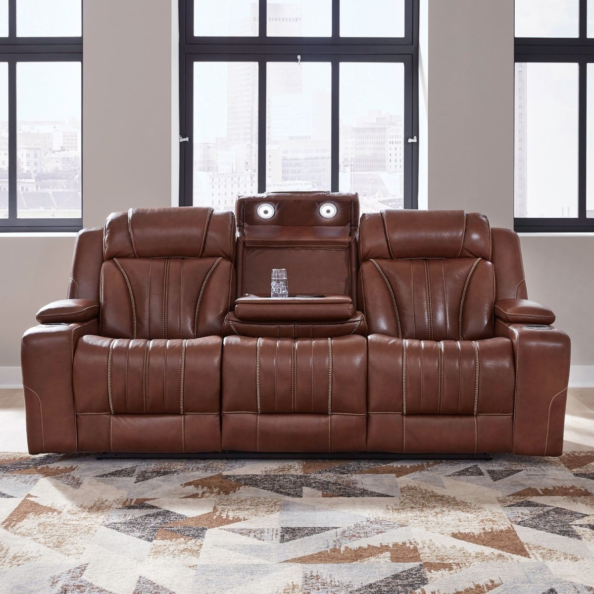 Caswell - Sofa P2 & ZG - Brown Reclining Sofas by Liberty Furniture - Walls Furniture & Mattress