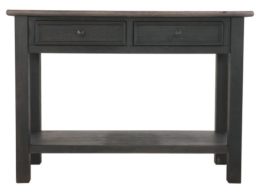 Tyler Creek - Sofa Table - Grayish Brown / Black Sofa Tables by Signature Design by Ashley® - Walls Furniture & Mattress
