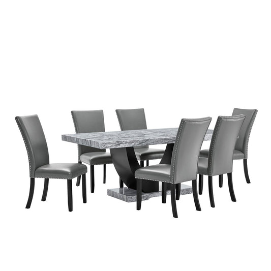 Lyra - Dining Table Set 5 Piece Dining Room Sets by New Classic - Walls Furniture & Mattress