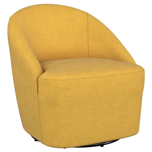 Leon - Upholstered Barrel Accent Swivel Chair Swivel Chairs by Coaster Fine Furniture - Walls Furniture & Mattress