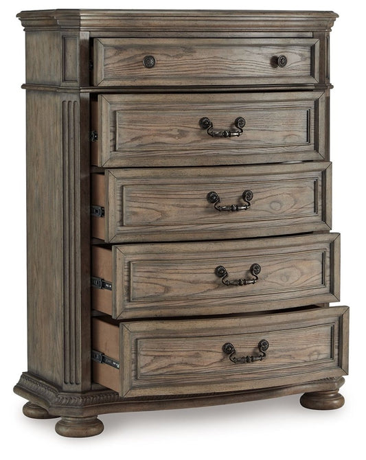 Ardenfield - Five Drawer Chest - Light Brown Accent Chests by Signature Design by Ashley® - Walls Furniture & Mattress