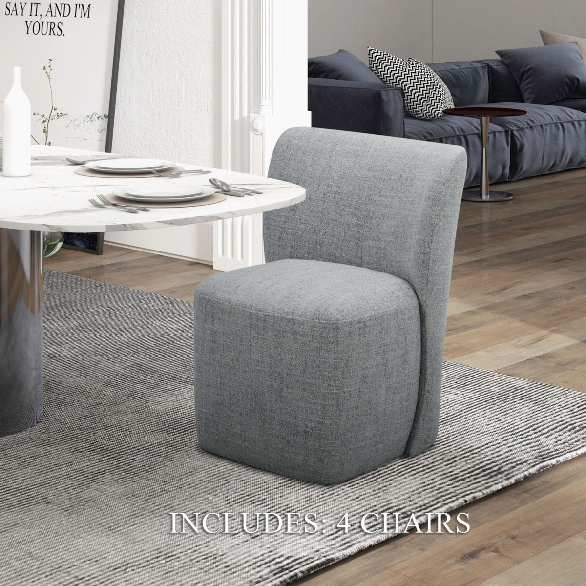 Accent Dining - Fabric Dining Chairs (Set of 4) Chair Sets by Liberty Furniture - Walls Furniture & Mattress