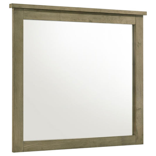 Hazlewood - Dresser Mirror - Vineyard Oak Bedroom Mirrors by Coaster Fine Furniture - Walls Furniture & Mattress