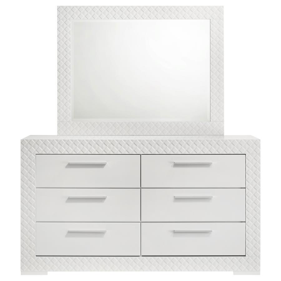 Ives - 6 - Drawer Dresser Dressers by Coaster Fine Furniture - Walls Furniture & Mattress