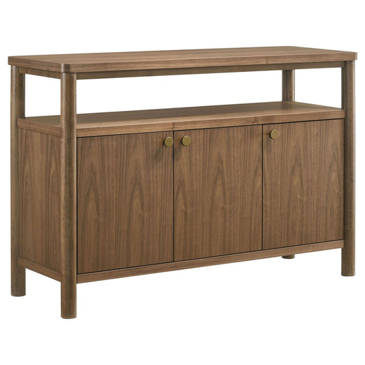 Crestmore - Dining Cabinet Sideboard Buffet - Walnut Buffets by Coaster Fine Furniture - Walls Furniture & Mattress