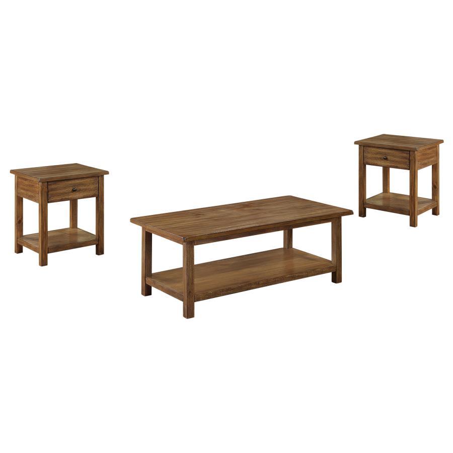 Payne - Coffee And 1 - Drawer End Table Set Table Sets by Coaster Fine Furniture - Walls Furniture & Mattress