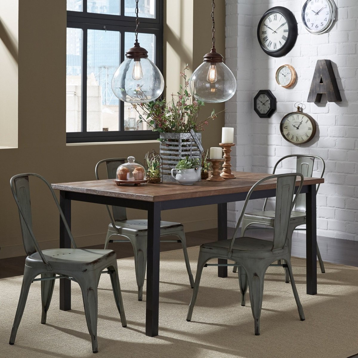 Vintage Series - Bow Back Side Chair - Green Side Chairs by Liberty Furniture - Walls Furniture & Mattress
