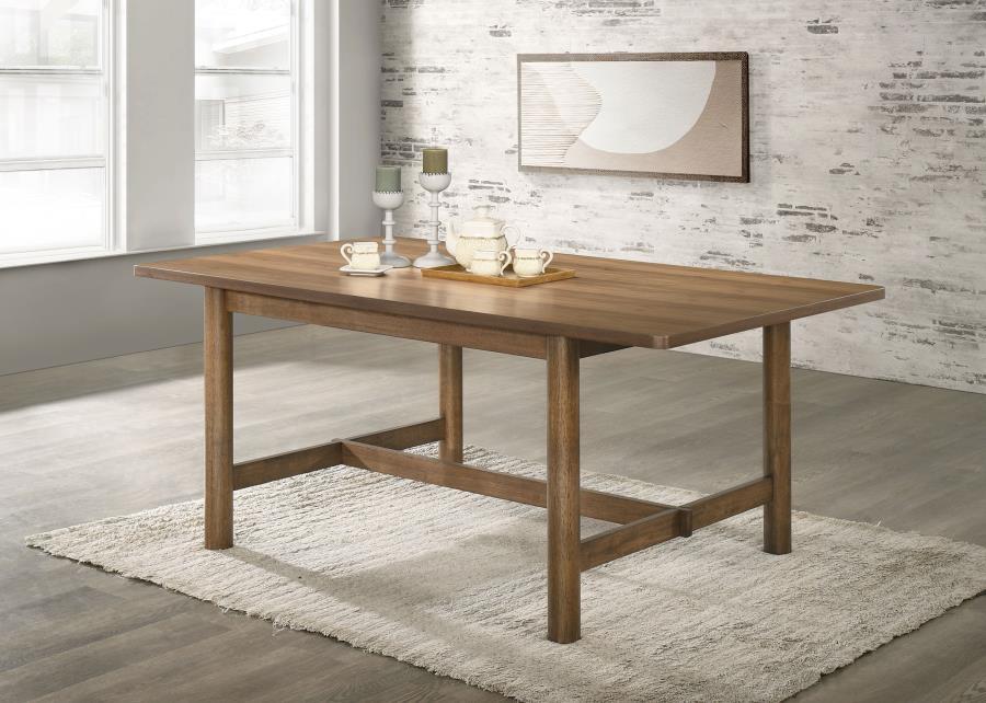 Crestmore - Rectangular Wood Dining Table - Walnut Dining Tables by Coaster Fine Furniture - Walls Furniture & Mattress