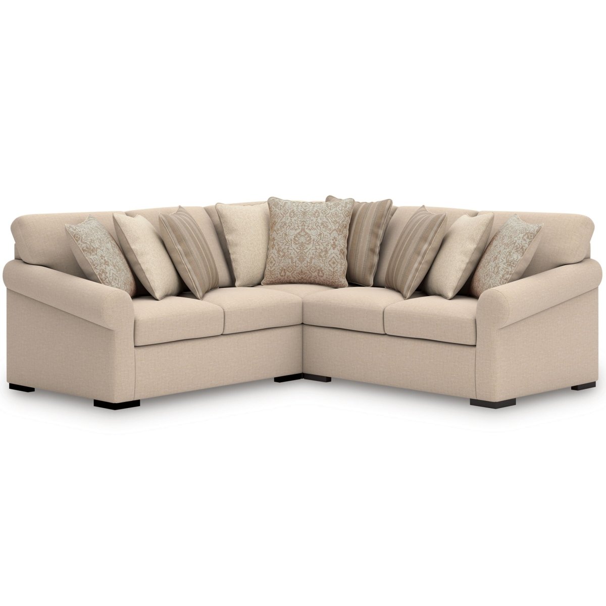 LadyMae - Sectional Stationary Sectionals by Benchcraft® - Walls Furniture & Mattress