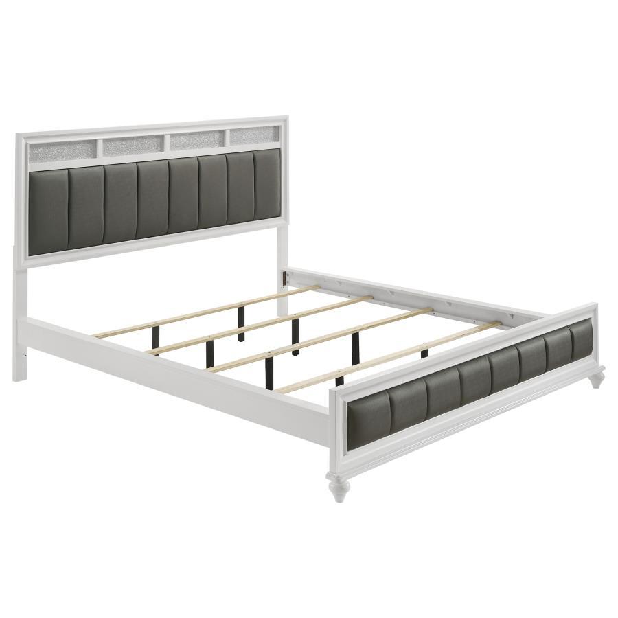 Barzini - Upholstered Panel Bed Panel Beds by CoasterEveryday - Walls Furniture & Mattress