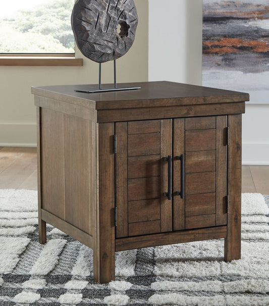 Moriville - Rectangular End Table - Grayish Brown End Tables by Signature Design by Ashley® - Walls Furniture & Mattress