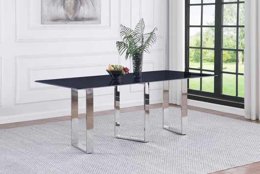 Desden - Rectangular Sintered Stone Dining Table - Gray Dining Tables by Coaster Fine Furniture - Walls Furniture & Mattress