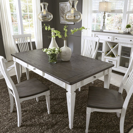 Allyson Park - Rectangular Leg Table - Dark Brown Dining Tables by Liberty Furniture - Walls Furniture & Mattress