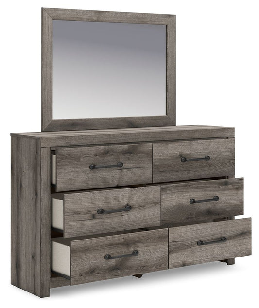 Graystorm - Dresser And Mirror - Brown Gray Dresser & Mirror by Signature Design by Ashley® - Walls Furniture & Mattress