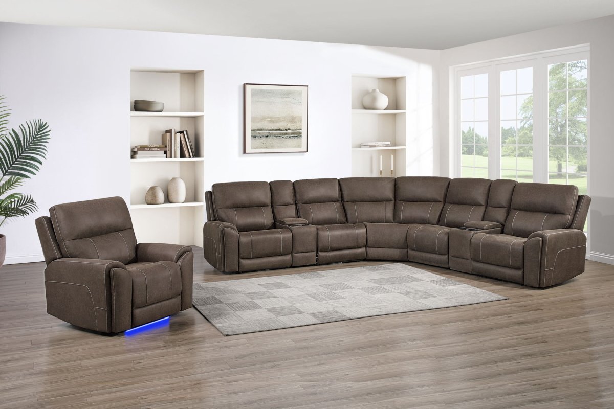 Gaia - Auto Glider Recliner With Power Headrest & Footrest Glider Chairs by New Classic - Walls Furniture & Mattress